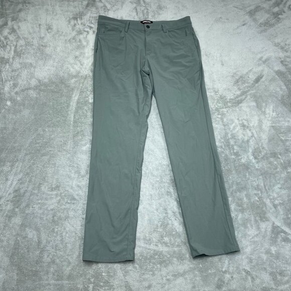 Kirkland Signature Mens Recycled Polyester Blend Gray Pants 36x34 a1192 - Picture 1 of 7